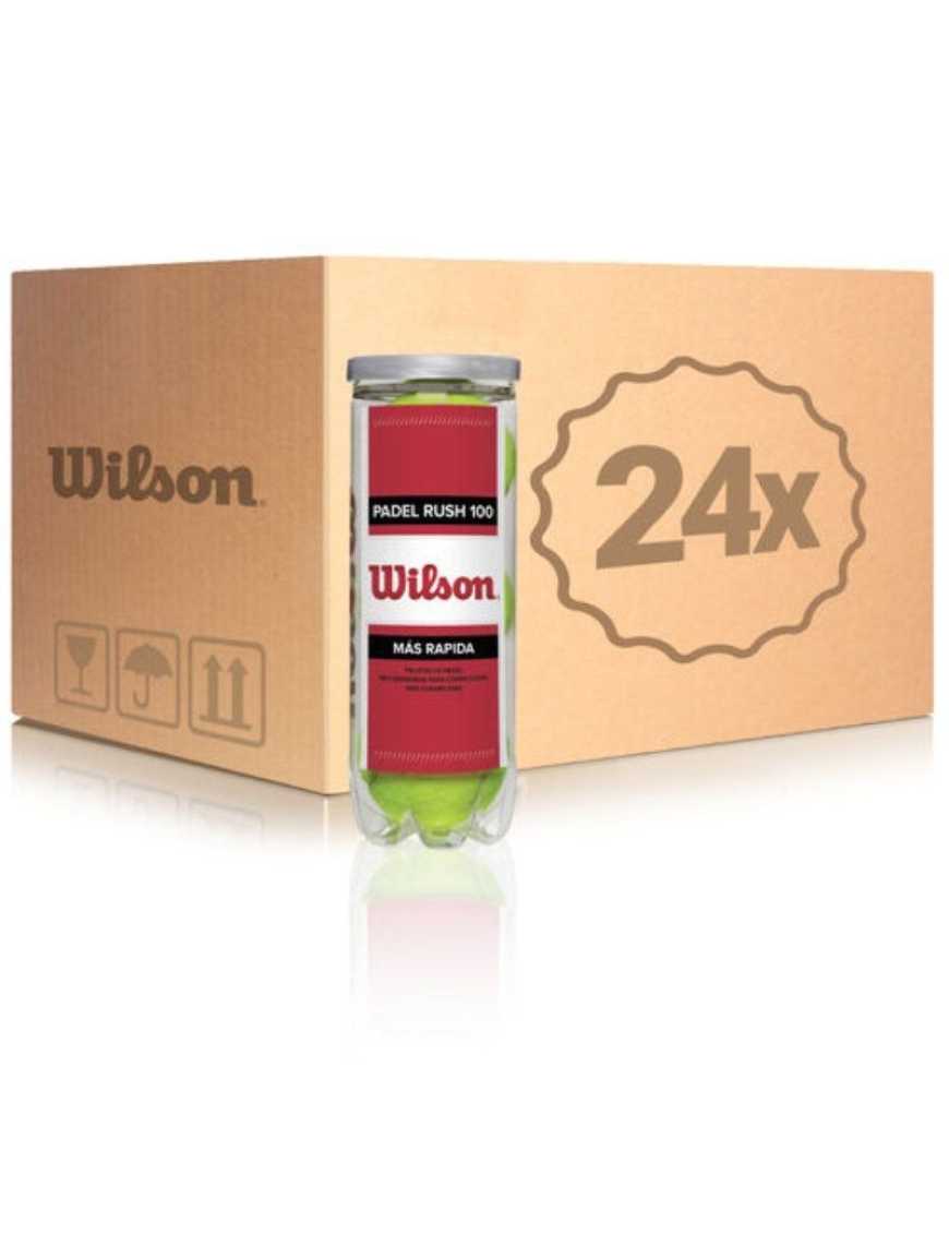 Cajón Bolas Wilson Rush 100/ 24 packs de 3 unidades