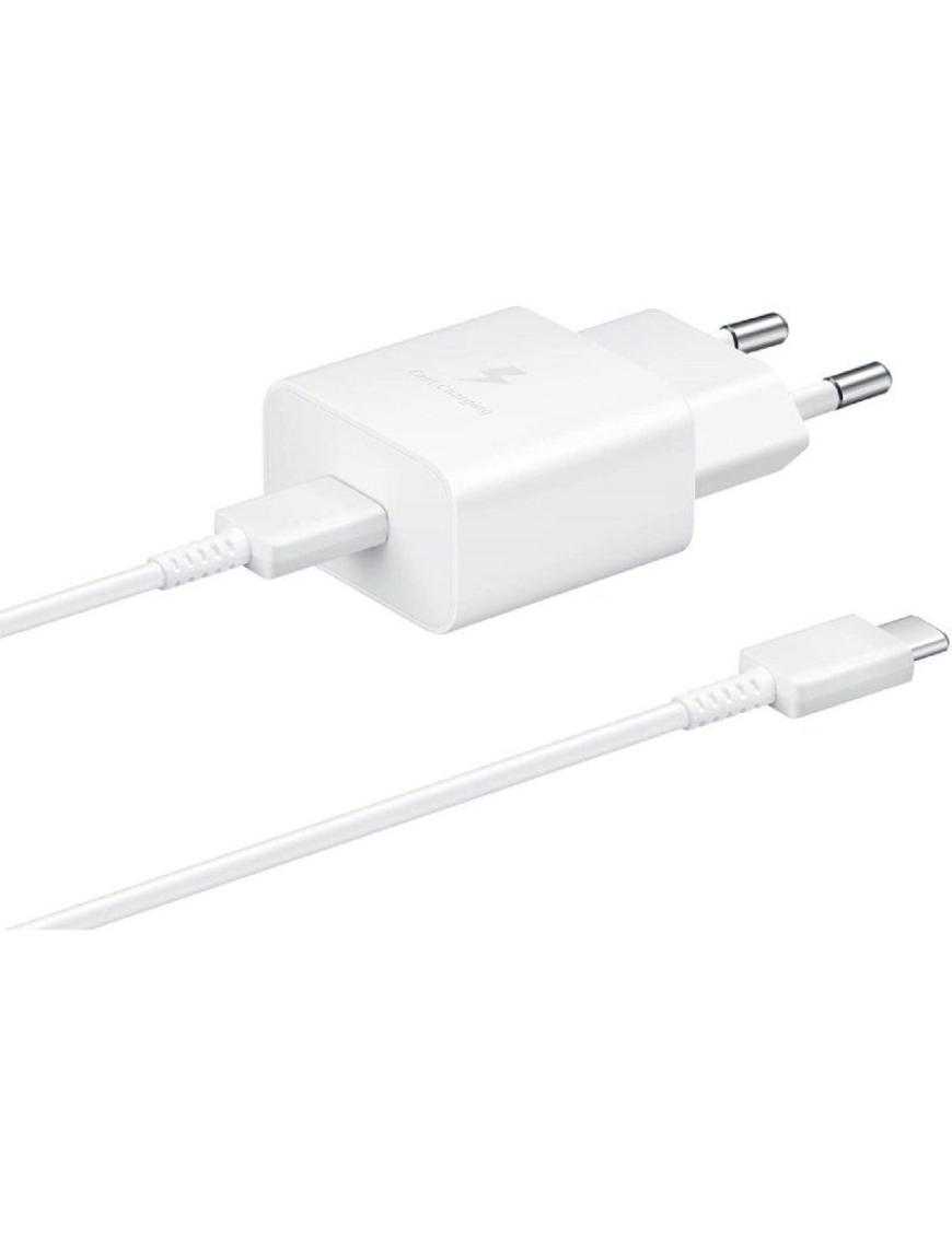 Cargador de Pared Samsung EP-T1510XWE/ 1xUSB Tipo-C + Cable USB Tipo-C/ 15W