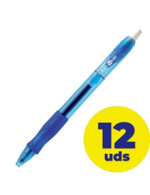 Caja de Bolígrafos de Tinta de Gel Bic Gelocity 526274/ 12 unidades/ Azules