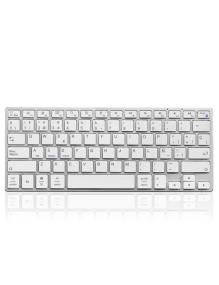 Teclado Compacto Inalámbrico por Bluetooth Subblim Advance Compact/ Plata