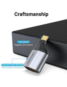 Adaptador USB Tipo-C Vention TCAH0/ USB Tipo-C Macho - HDMI Hembra