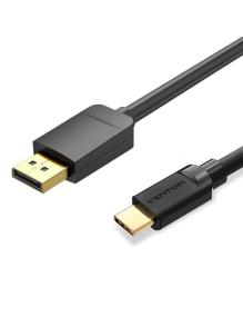 Cable Conversor Vention CGYBF/ USB Tipo-C Macho - DisplayPort Macho/ 1.5m/ Negro