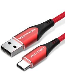 Cable USB 2.0 Tipo-C Vention CODRG/ USB Tipo-C Macho - USB Macho/ 480Mbps/ 1.5m/ Rojo