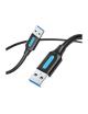 Cable USB 3.0 Vention CONBF/ USB Macho - USB Macho/ 5Gbps/ 1m/ Negro