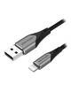 Cable USB 2.0 Lightning Vention LABHF/ USB Macho - Lightning Macho/ Hasta 12W/ 480Mbps/ 1m/ Gris