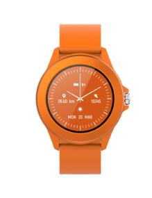 Smartwatch Forever Colorum CW-300/ Notificaciones/ Frecuencia Cardíaca/ Naranja