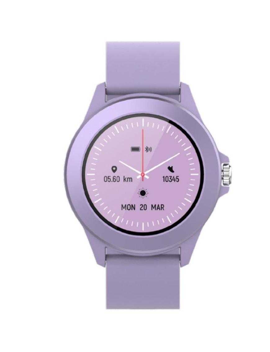 Smartwatch Forever Colorum CW-300/ Notificaciones/ Frecuencia Cardíaca/ Purpura