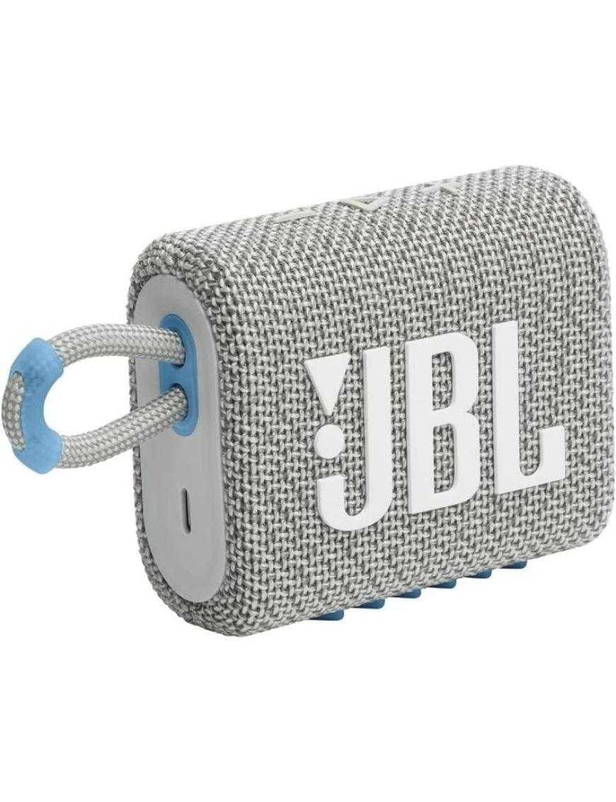 Altavoz con Bluetooth JBL GO 3 ECO/ 4.2W/ 1.0/ Blanco