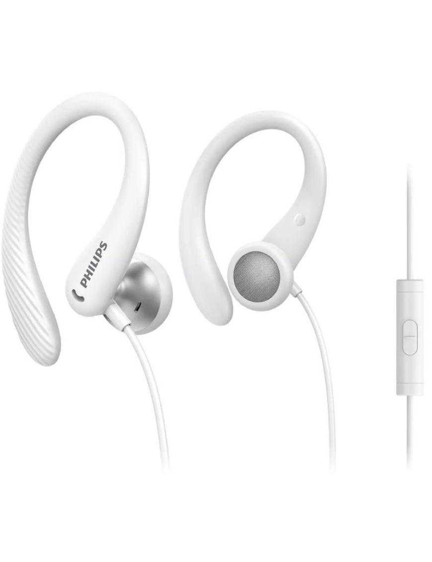 Auriculares Deportivos Philips TAA1105WT/ con Micrófono/ Jack 3.5/ Blancos