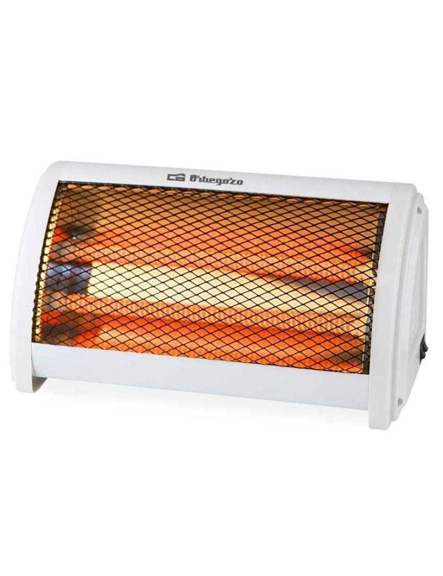 Estufa de Cuarzo de Pie Orbegozo BP 3200/ 2 niveles de potencia/ 500W-1000W