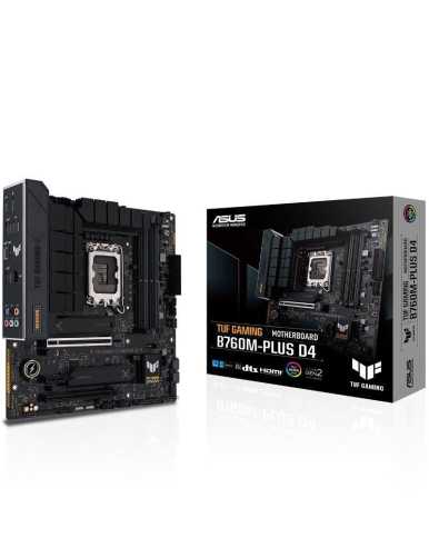 Placa Base Asus TUF GAMING B760M-PLUS D4/ Socket 1700/ Micro ATX