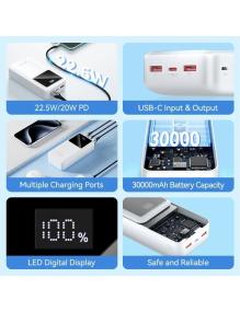 Powerbank 30000mAh Vention FHMW0/ 22.5W/ Blanca