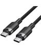 Cable USB 2.0 Tipo-C 3A Vention TRDBH/ USB Tipo-C Macho - USB Tipo-C Macho/ Hasta 60W/ 480Mbps/ 2m/ Negro