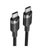 Cable USB 2.0 Tipo-C 3A Vention TRDBH/ USB Tipo-C Macho - USB Tipo-C Macho/ Hasta 60W/ 480Mbps/ 2m/ Negro