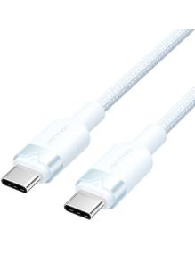 Cable USB 2.0 Tipo-C 3A Vention TRDSF/ USB Tipo-C Macho - USB Tipo-C Macho/ Hasta 60W/ 480Mbps/ 1m/ Azul