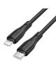 Cable USB Tipo-C Lightning Vention H28BF/ USB Tipo-C Macho - Lightning Macho/ 27W/ 480Mbps/ 1m/ Negro