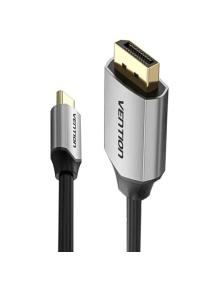 Cable Conversor Vention CGZBG/ USB Tipo-C Macho - DisplayPort Macho/ 1.5m/ Negro