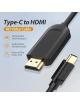 Cable Conversor HDMI 1.4 4K Vention CGUBF/ USB Tipo-C Macho - HDMI Macho/ 1m/ Negro