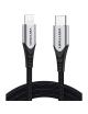 Cable USB 2.0 Tipo-C Lightning Vention TACHH/ USB Tipo-C Macho - Lightning Macho/ Hasta 27W/ 480Mbps/ 2m/ Gris y Negro