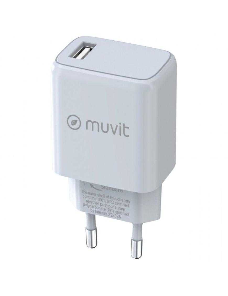 Cargador de Pared Muvit For Change MCACC0002/ 1xUSB/ 15W