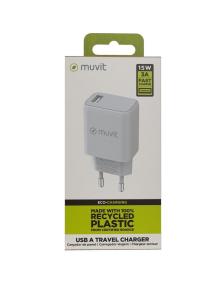 Cargador de Pared Muvit For Change MCACC0002/ 1xUSB/ 15W