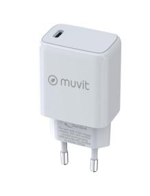 Cargador de Pared Muvit For Change MCACC0014/ 1xUSB Tipo-C/ 30W