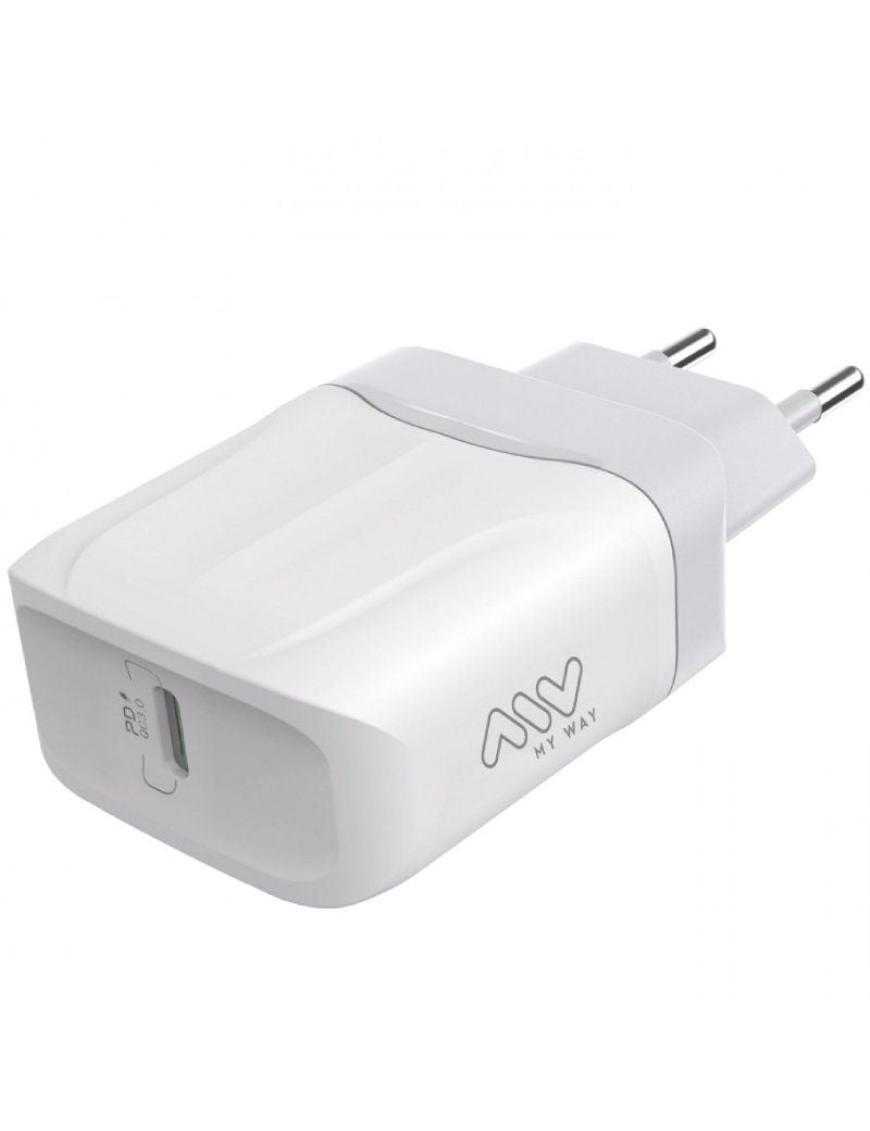 Cargador de Pared Myway MWACC0005/ 1xUSB Tipo-C/ 20W