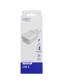 Cargador de Pared Myway MWACC0005/ 1xUSB Tipo-C/ 20W