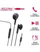 Auriculares Intrauditivos Myway MWHPH0019/ con Micrófono/ Jack 3.5/ Negros