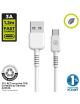 Cable USB 2.0 Tipo-C Muvit For Change MCUSC0003/ USB Tipo-C Macho - USB Macho/ Hasta 27W/ 1.2m/ Blanco