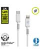 Cable USB 2.0 Tipo-C Lightning Muvit For Change MCUSC0006/ USB Tipo-C Macho - Lightning/ Hasta 27W/ 1.2m/ Blanco