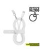 Cable USB 2.0 Tipo-C Lightning Muvit For Change MCUSC0006/ USB Tipo-C Macho - Lightning/ Hasta 27W/ 1.2m/ Blanco