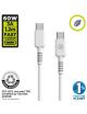 Cable USB 2.0 Tipo-C Muvit For Change MCUSC0008/ USB Tipo-C Macho - USB Tipo-C/ Hasta 60W/ 1.2m/ Blanco