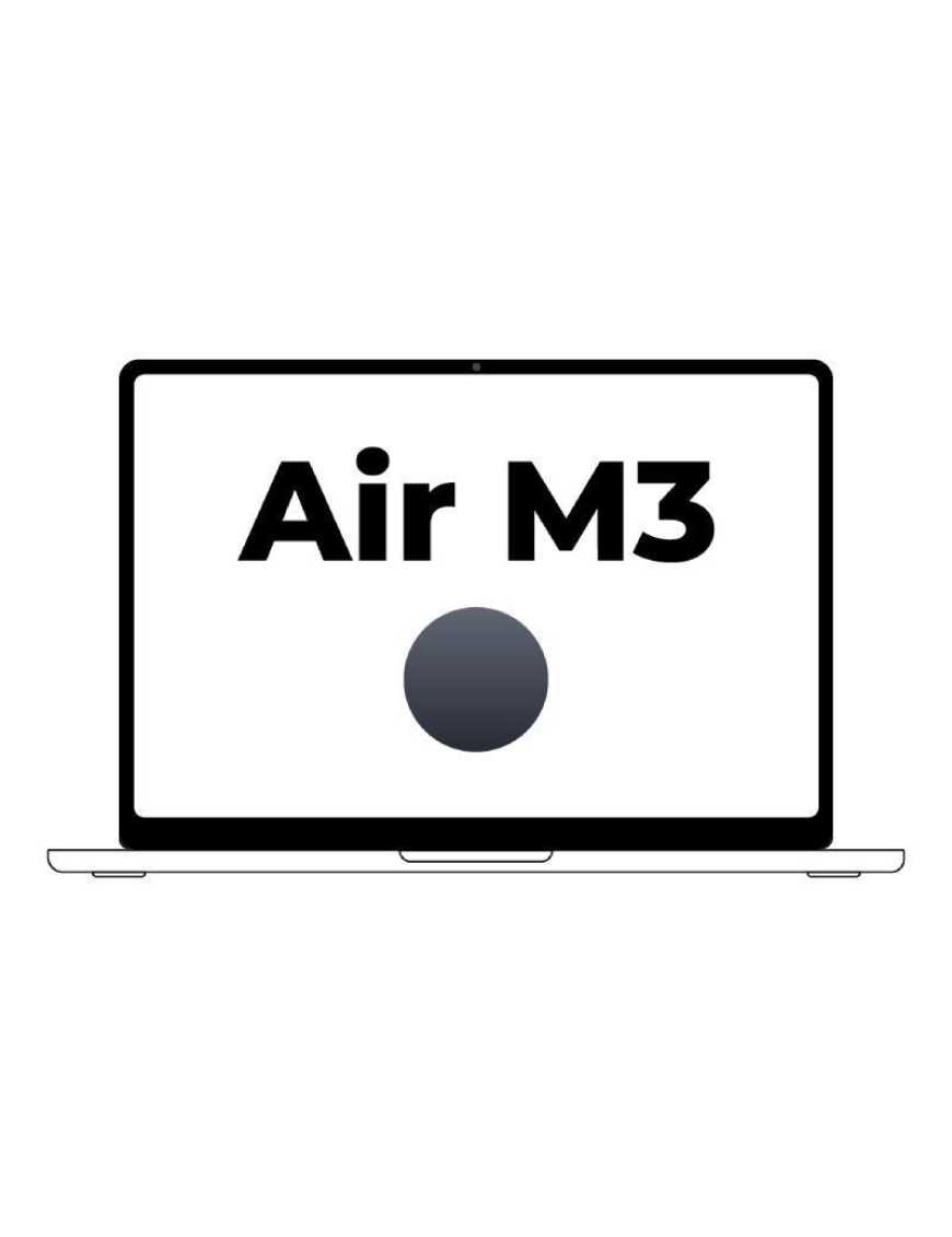 Apple Macbook Air 13,6'/ M3 8-Core CPU/ 24Gb/ 512Gb SSD/ 10-Core GPU/ Medianoche