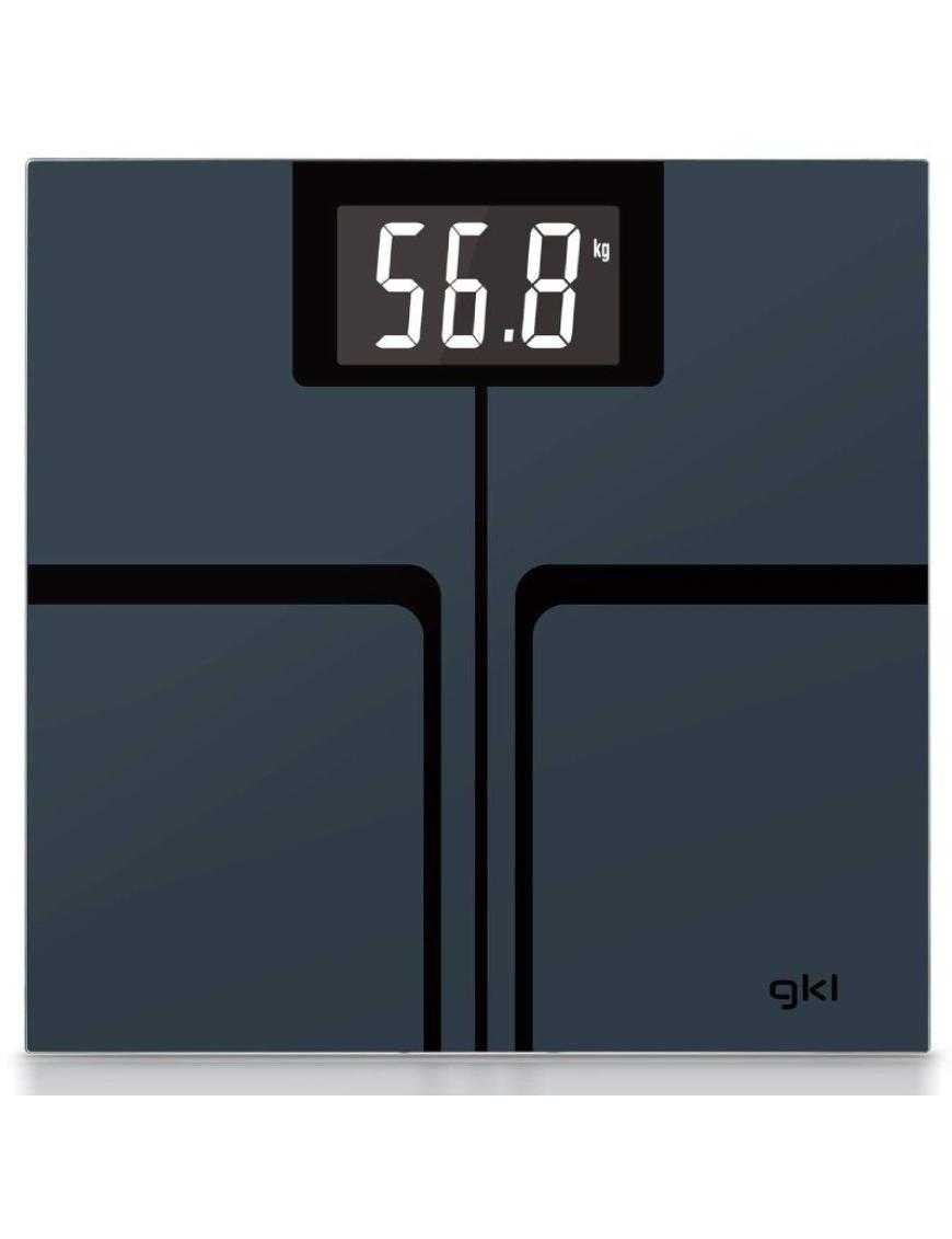 Báscula de Baño GKL Fitmax Black/ Hasta 200kg