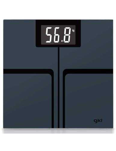 Báscula de Baño GKL Fitmax Black/ Hasta 200kg