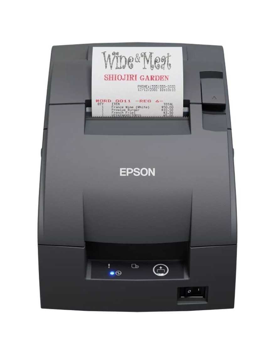 Impresora de Tickets Epson TM-U220IIB/ Ancho papel 76mm/ USB/ Negra