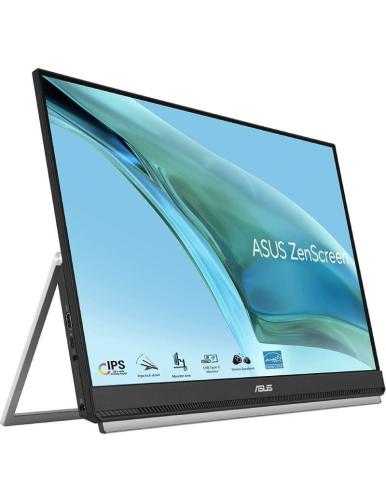 Monitor Portátil Asus ZenScreen MB249C 23.8'/ Full HD/ Multimedia/ Regulable en Altura/ Negro