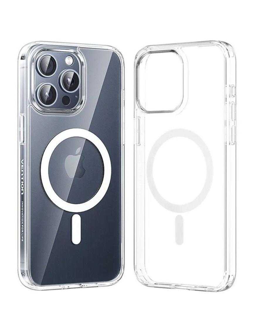 Funda Dura con Magsafe Vention KUAT0-30/ Compatible con iPhone 13 Pro/ Transparente