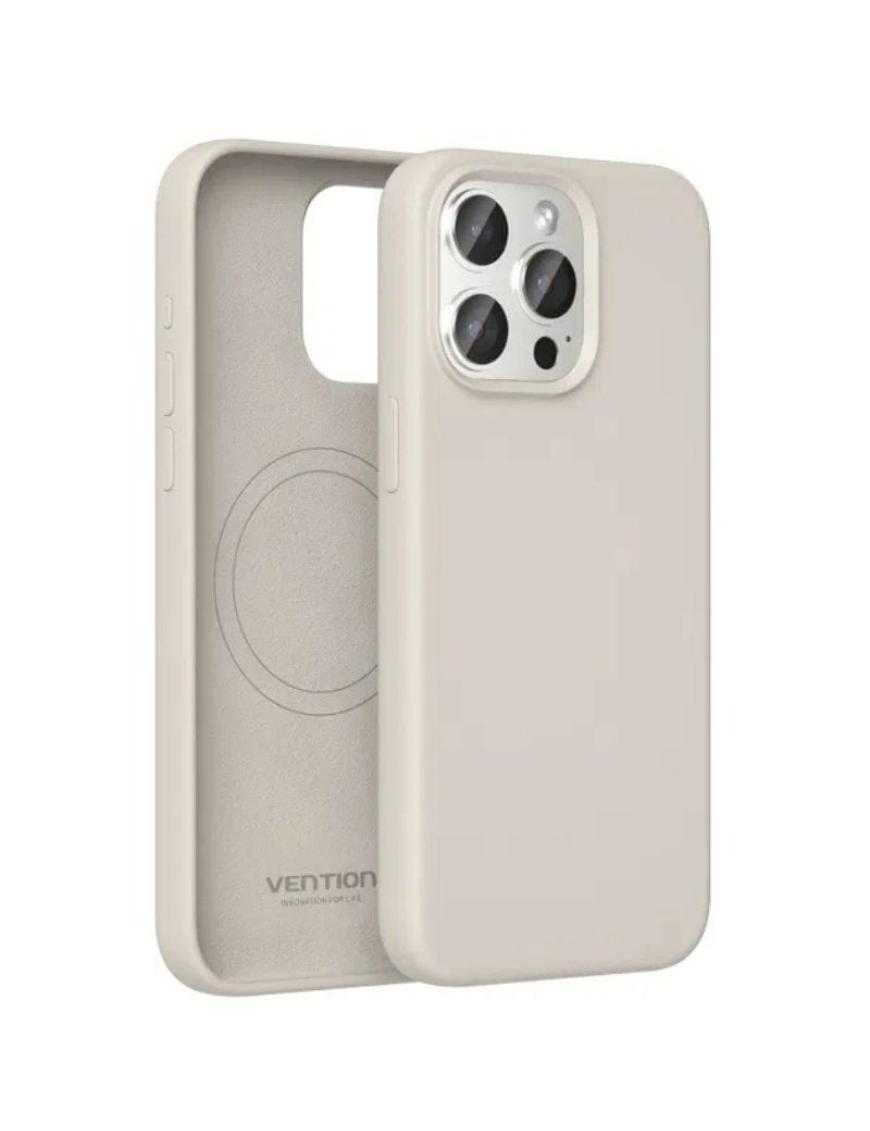 Funda Silicona con Magsafe Vention KUDM0-10/ Compatible con iPhone 13/ Gris Grava