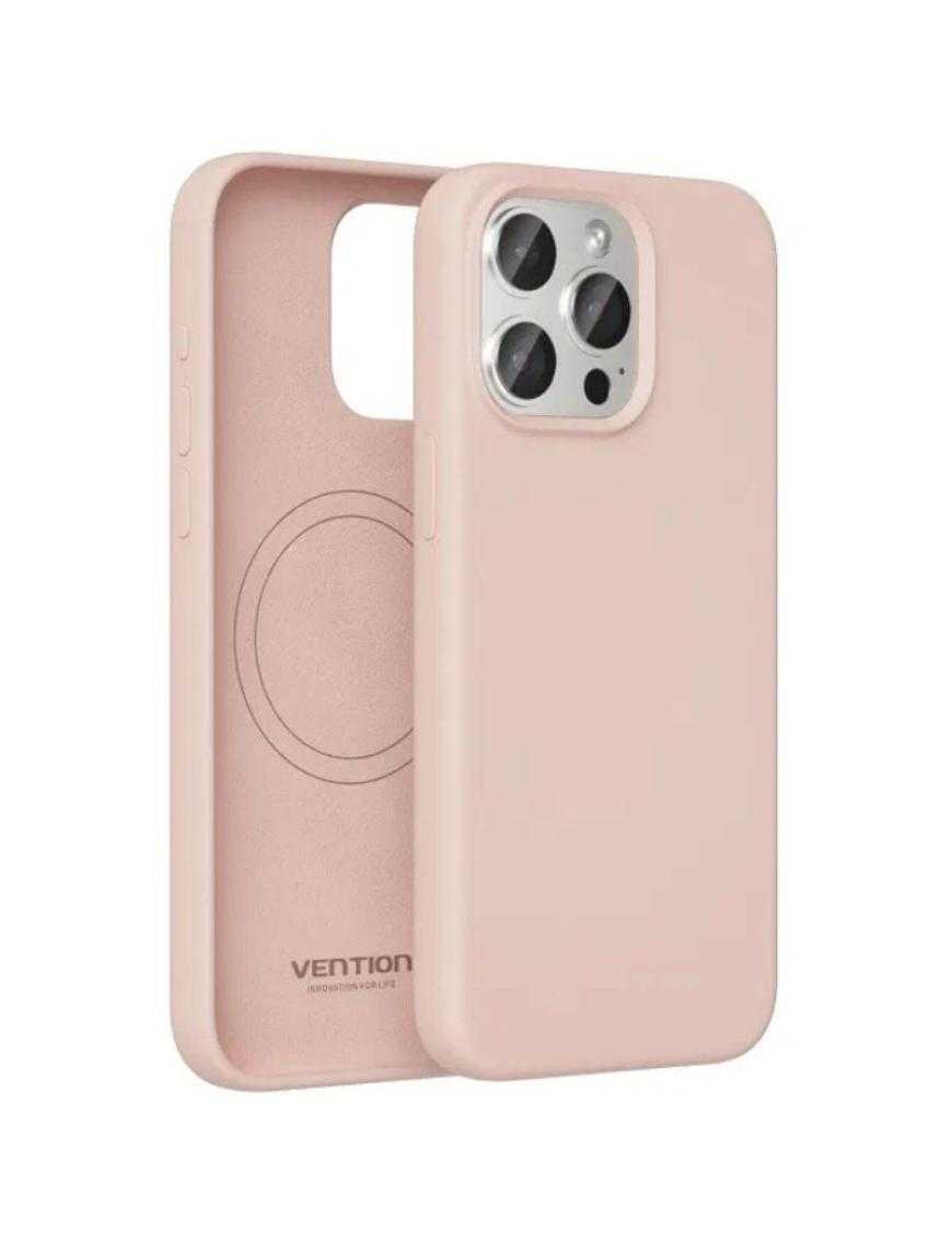 Funda Silicona con Magsafe Vention KUDP0-10/ Compatible con iPhone 13/ Rosa