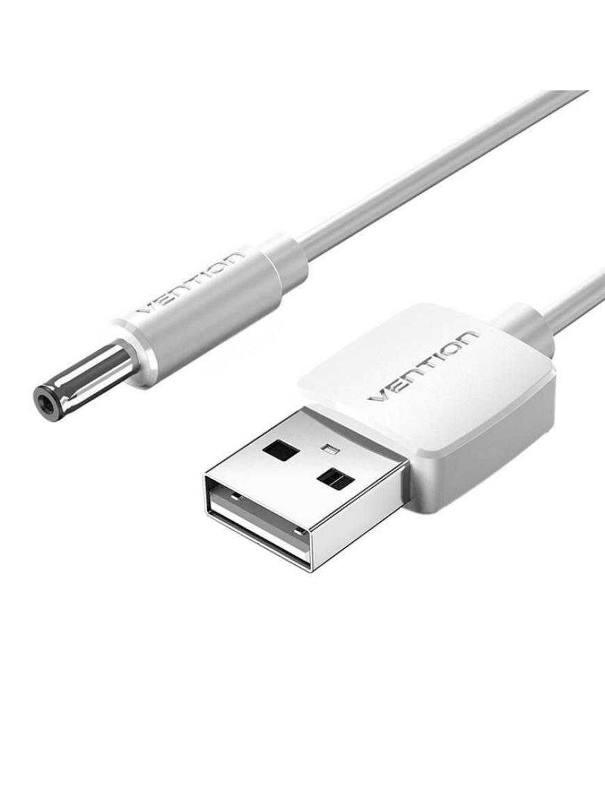 Cable Conversor USB Vention CEXWD/ USB Macho - DC 3.5mm Macho/ 50cm/ Blanco