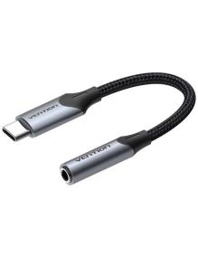 Conversor USB Tipo-C Vention BGJHA/ USB Tipo-C Macho - Jack 3.5 Hembra/ 10cm