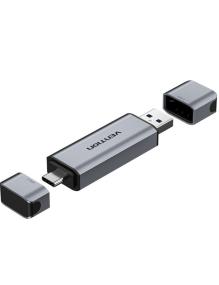 Lector de Tarjetas Externo Vention CLLH0/ USB 3.0/ USB Tipo-C