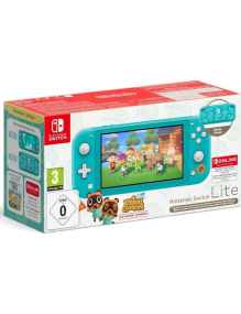 Nintendo Switch Lite Azul Turquesa + Juego Nintendo Animal Crossing New Horizons