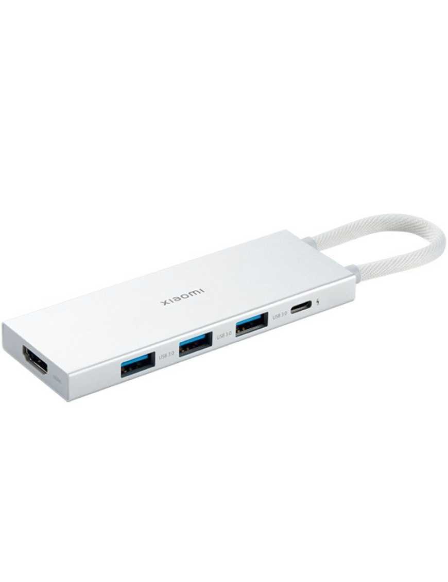 Docking USB 3.0 Tipo-C Xiaomi 5 en 1/ 3xUSB/ 1xUSB Tipo-C PD/ 1xHDMI/ Blanco