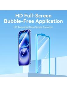 Protector de Pantalla de Cristal Templado Vention KUMTCA-10 para iPhone 15 + Herramienta de Instalación