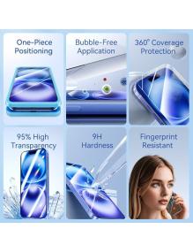Protector de Pantalla de Cristal Templado Vention KUMTCA-10 para iPhone 15 + Herramienta de Instalación