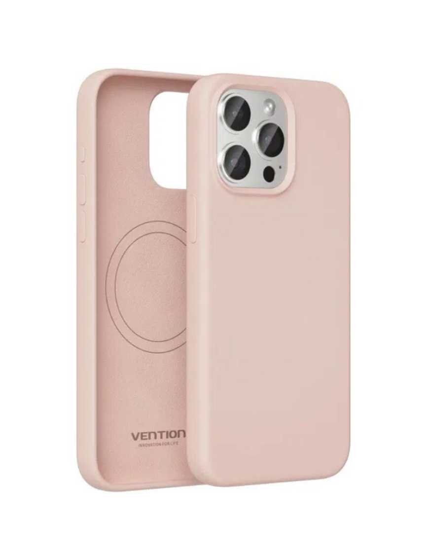 Funda Silicona con Magsafe Vention KUDP0-20/ Compatible con iPhone 13 Mini/ Rosa