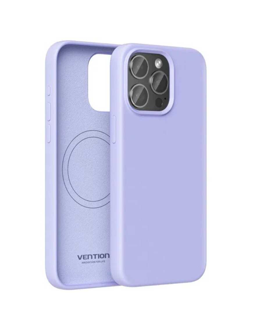 Funda Silicona con Magsafe Vention KUDV0-20/ Compatible con iPhone 13 Mini/ Morado